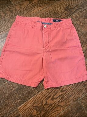 Vineyard Vines Coral Pink Men’s Flat-Front Shorts